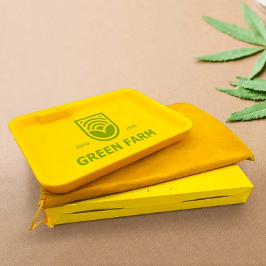 LED rolling tray illuminated showing glowing effect during use