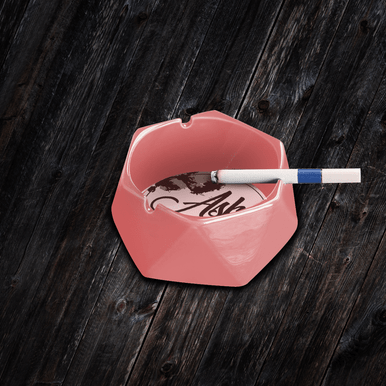 Polygon ashtray showing unique multi-sided geometric design