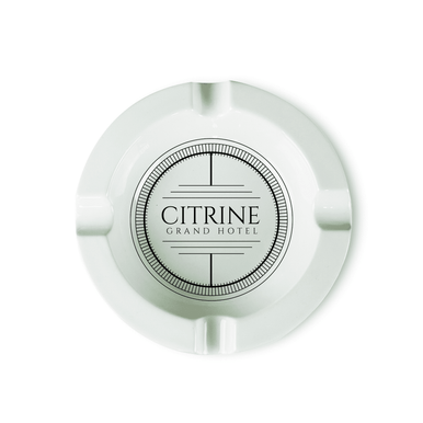 Ceramic cigar ashtray showing 4-slot configuration for multiple cigars