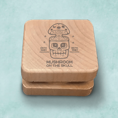 Custom square wooden grinder combining style and comfort