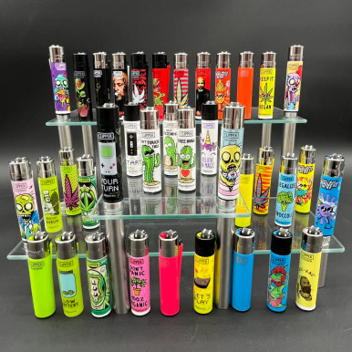 Custom Official Clipper logo lighters - premium refillable quality since 1971