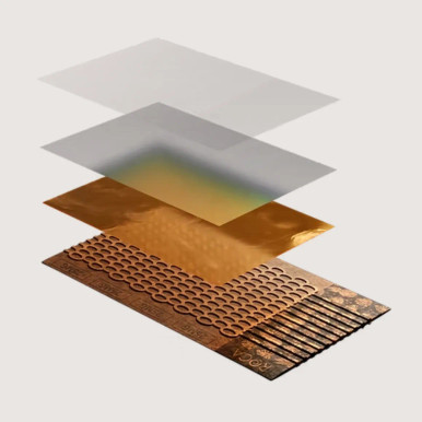 ROCA hemp wraps showing honeycomb texture and layer engineering