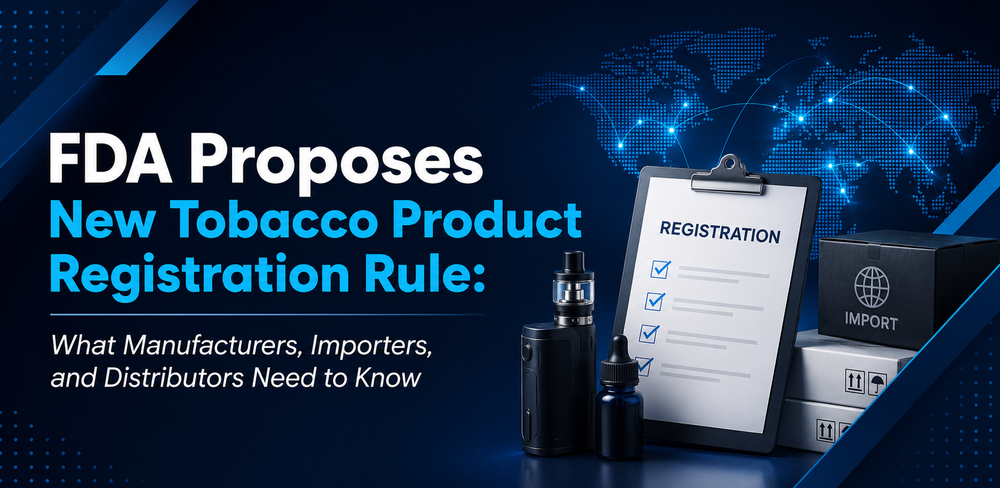 FDA Proposes New Tobacco Product Registration Rule: What Manufacturers, Importers, and Distributors Need to Know