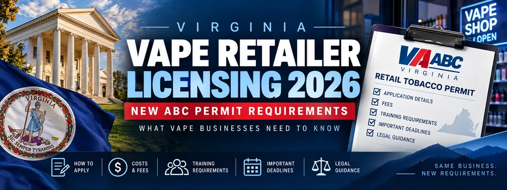 Virginia Vape Retailer Licensing 2026: New ABC Permit Requirements 