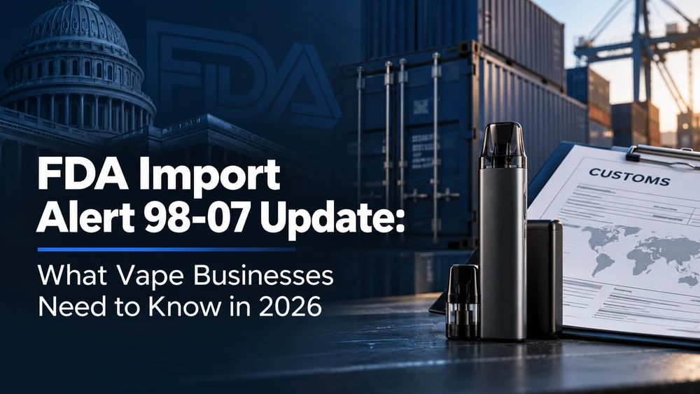 FDA Import Alert 98-07 Update: What Vape Businesses Need to Know in 2026 