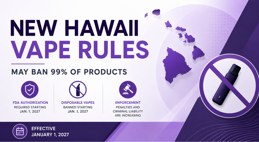 Hawaii Approves Sweeping Vape Restrictions, Creating One of the Nation's Strictest Markets 