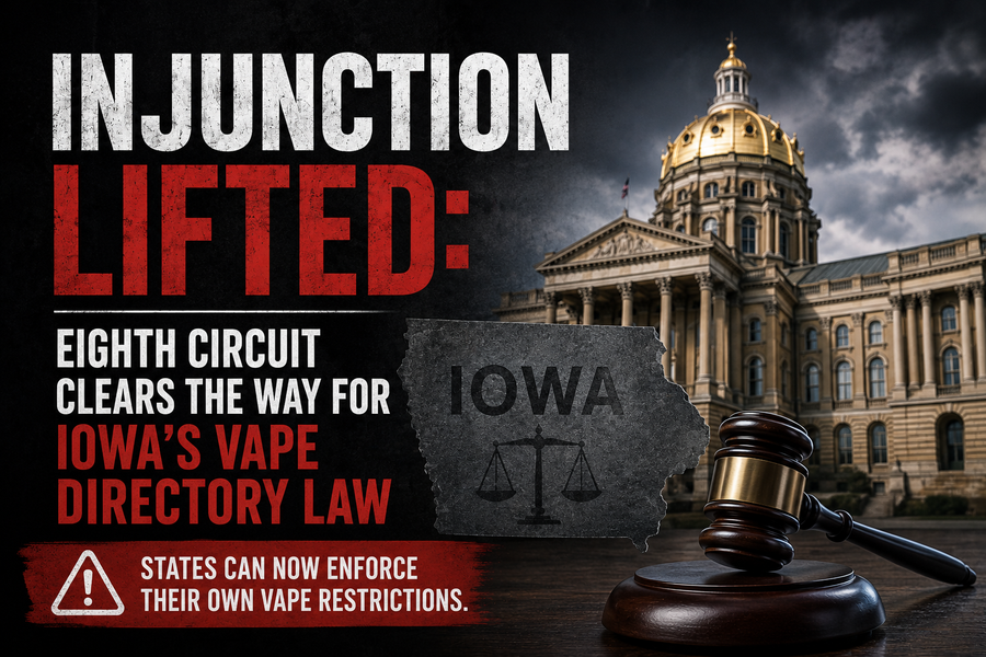 Eighth Circuit Clears the Way for Iowa’s Vape Directory Law 
