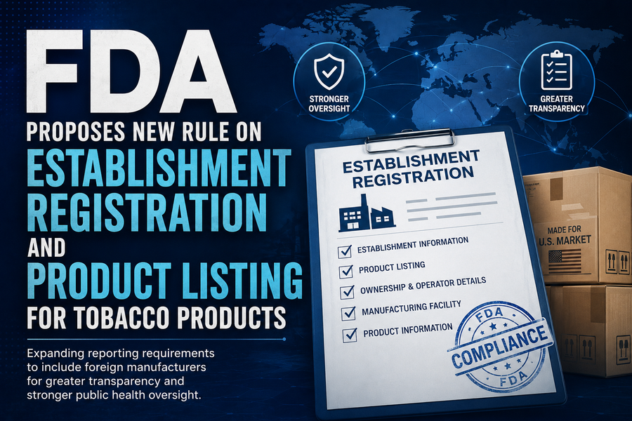 FDA Proposes Expanded Tobacco Establishment Registration and Product Listing Requirements for Foreign Manufacturers 