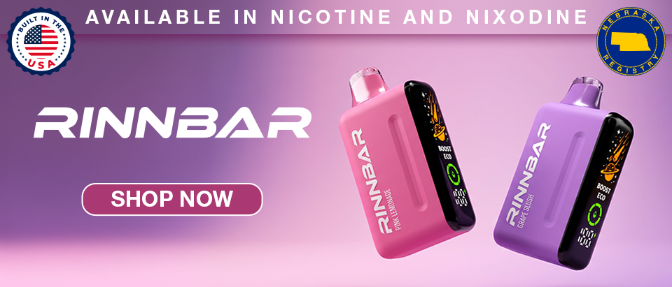 Shop Rinnbar disposables vapes, built in the USA