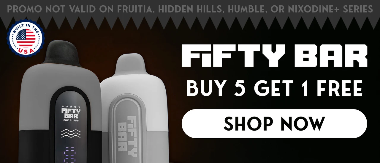Shop now Fifty Bar 20K Buy 5 Get 1 deal vapes on mi-pod wholesale