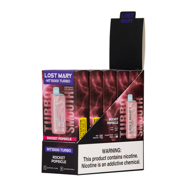lost mary vape rocket popsicle Pop MT15000 Turbo Wholesale FOGER Disposable Vape Choose Flavor:Blue Icy Vapear, ¿la alternativa sana