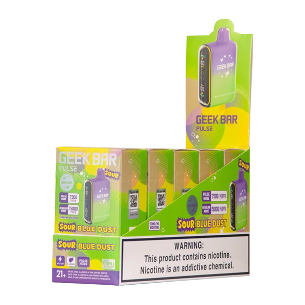 geek bar sour blue dust flavor Pulse (Sour Ed.) powered by geek bar FLAVORS:ORANGE MINT Geek Bar Pulse X