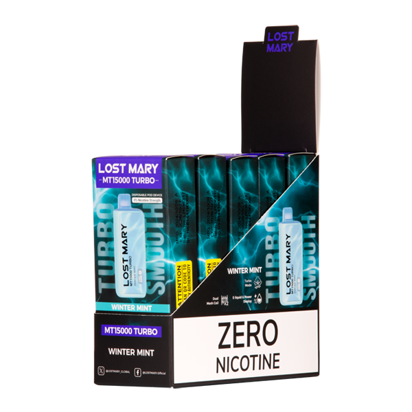 lost mary no nicotine vape Winter Mint MT15000 Turbo (Nicotine-Free) HQD GO 35K Flavour Beast Beast Mode Flavour:Super S. Blueberry Iced