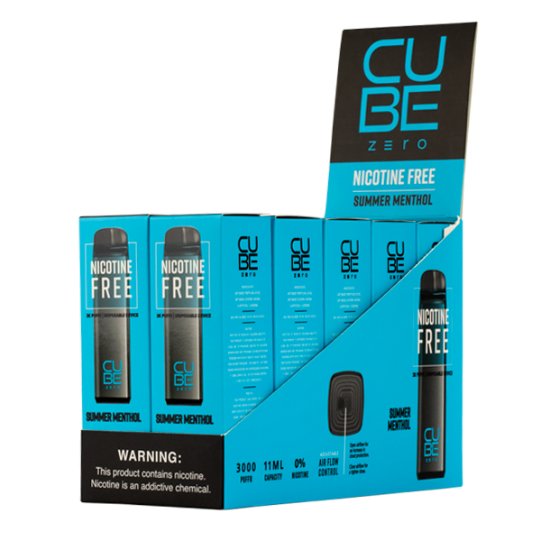 10mg menthol disposable vape Summer by Cube Myle Brand Color:Phthalo (Platinum) Dr Vapes Oxbar Panther