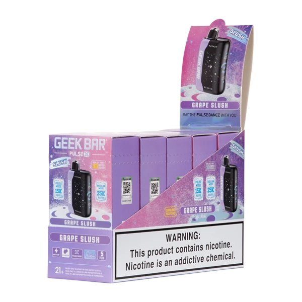 new geek bar slush flavors Grape Pulse X 25K Slush Edition Nic Salt Flavour:Lemon Mint Geek Bar Pulse X