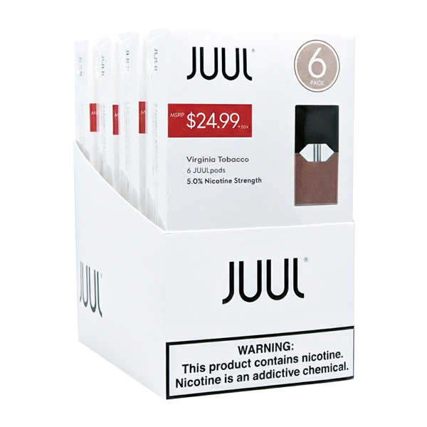 how many pods are in a juul box Virginia Tobacco 6ct Melon flovar:Green Desert Geek Bar Pulse X