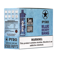 Blueberry Bang Pyro Vape 10-Pack for Wholesale