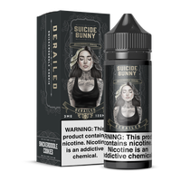 Derailed Suicide Bunny Free Base E-Juice Bottle & Box for Wholesale