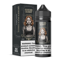 Mother's Milk & Cookies Suicide Bunny Free Base E-Juice Bottle & Box for Wholesale