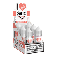 A sweet strawberry iced flavored eliquid made by I love salts, available for wholesale online