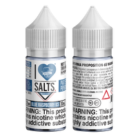 Blue Raspberry Ice vape juice by I Love Salts, available for online ordering for your vape shop