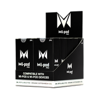 Available in bulk, black colored replacement pods for the Mi-Pod PRO pod system
