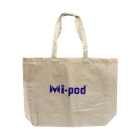 A carrying tote for your everyday needs, made with the Mipod logo