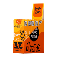 Tropicool Momo Zeltu X3 Pods 50mg 5 pack for wholesale