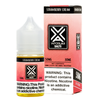 Shop bulk Strawberry Cream flavored vape juice from VaporLax, available in 25mg & 50mg