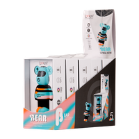 LOOKAH Bear Battery - Blue Tiedye 5 pack for Wholesale