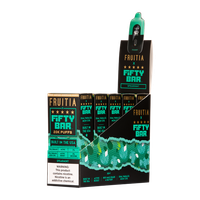 5 Pack of Spearmint FRUITIA X Fifty Bar 20K for Wholesale