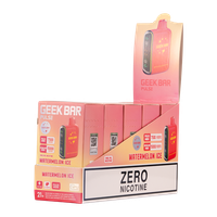 5 Pack of Watermelon Ice Geek Bar Pulse ZERO Nicotine for Wholesale