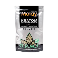 Green Vein Malay OPMS Silver Capsules