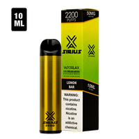 Order bulk disposable vape pens with Sirius Disposables, available now with 2200 puffs of Lemon Bar flavor