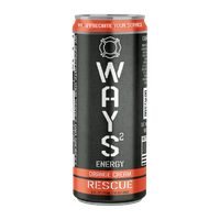 Orange Cream RESCUE WAYS Energy Drink 12oz