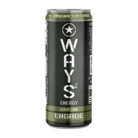 Sour Lime ENGAGE WAYS Energy Drink 12oz