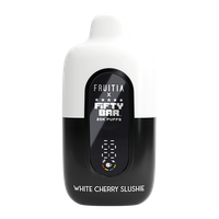 White Cherry Slushie FRUITIA X Fifty Bar 20K Disposable for Wholesael