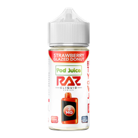 Strawberry Glazed Donut RAZ X POD JUICE 100ml for Wholesale