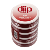 5 pack of 4 Black Cherry DIIP Reset Nixodine Pouches