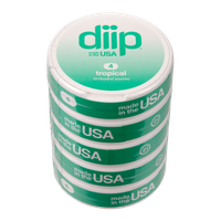 5 pack of 4 Tropical DIIP Reset Nixodine Pouches for Wholesale