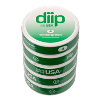 5 pack of 4 Wintergreen DIIP Reset Nixodine Pouches for Wholesale