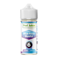 Blue Razz Slushy POD JUICE Nixodine 100ml 6 for Wholesale