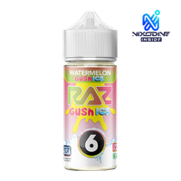 Watermelon Gush Ice RAZ X POD JUICE Nixodine 100ml GUSH ICE 6 for Wholesale