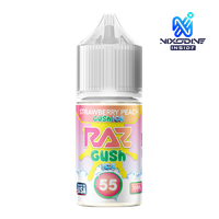 Strawberry Peach Gush Nixodine 30ml RAZ X POD JUICE 20 for Wholesale