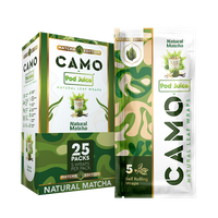 Natural Yuzu CAMO X POD JUICE Tea Wraps 25 Pack for Wholesale