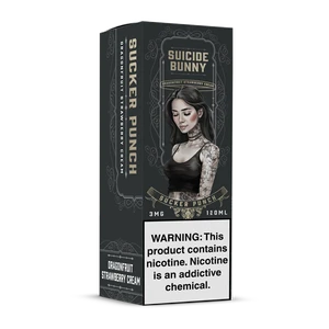 Sucker Punch Original Suicide Bunny Free Base E-Juice Box for Wholesale