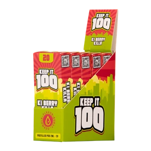 Ki Berry Killa Keep It 100 Zeltu X3 Pods 20mg 5 pack for wholesale