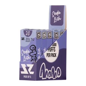Soda Lish Momo Zeltu X3 Pods 20mg 5 pack for wholesale