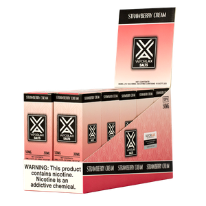 Shop wholesale prices on Strawberry Cream flavored e liquid, blended with nicotine salts
