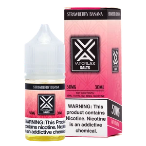 Shop wholesale prices on Strawberry Banana flavored e liquid, blended with nicotine salts